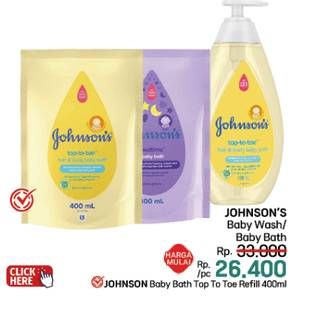 Promo Harga Johnsons Baby Bath 400 ml - LotteMart