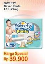 Promo Harga SWEETY Silver Pants L18+2  - Indomaret