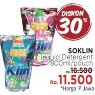 Promo Harga So Klin Liquid Detergent 800 ml - Indomaret