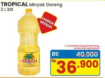 Promo Harga Tropical Minyak Goreng 2000 ml - Indomaret