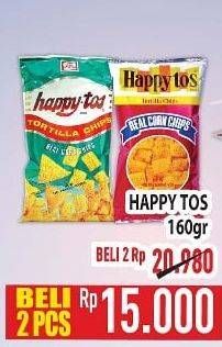 Promo Harga HAPPY TOS Tortilla Chips 160 gr - Hypermart
