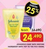 Promo Harga JOHNSONS Baby Bath Top To Toe, Bedtime 400 ml - Superindo