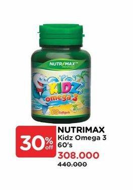 Promo Harga Nutrimax Kidz Omega 3 60 pcs - Watsons