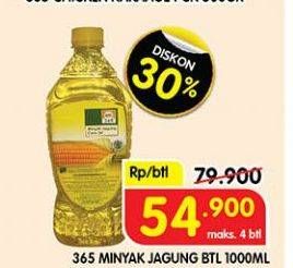 Promo Harga 365 Minyak Jagung 1000 ml - Superindo