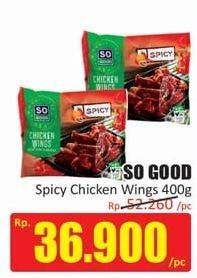 Promo Harga SO GOOD Spicy Wing 400 gr - Hari Hari