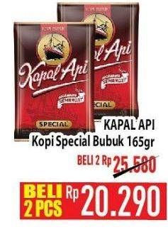 Promo Harga Kapal Api Kopi Bubuk Special 165 gr - Hypermart