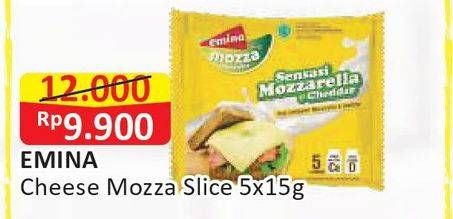 Promo Harga EMINA Cheese Slice Cedda 5 pcs - Alfamart