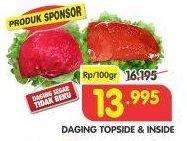 Promo Harga Daging Inside/ Topside Sapi per 100 gr - Superindo