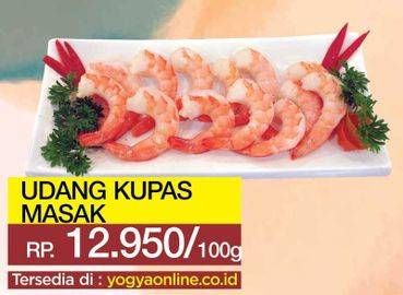 Promo Harga Udang Kupas Masak per 100 gr - Yogya