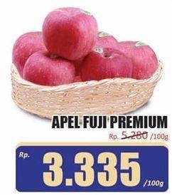 Promo Harga Apel Fuji Premium per 100 gr - Hari Hari