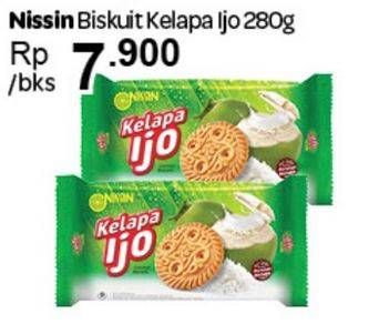 Promo Harga NISSIN Coconut Biscuits Ijo 280 gr - Carrefour