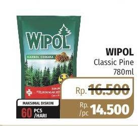 Promo Harga WIPOL Karbol Wangi Classic Pine 780 ml - Lotte Grosir