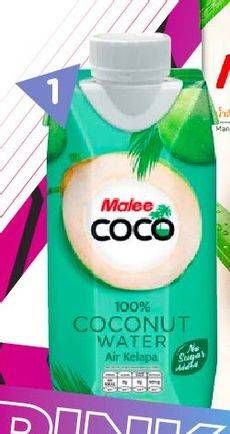 Promo Harga MALEE Coconut Water  150 ml - Watsons