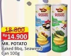 Promo Harga MISTER POTATO Snack Crisps Oven Baked Hot Spicy, Baked Seaweed 100 gr - Alfamart