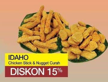 Promo Harga IDAHO Idahi Chicken Stick /Nugget Curah per 100 gr - Yogya