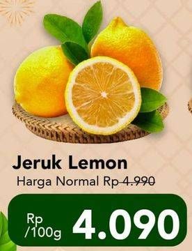 Promo Harga Jeruk Lemon per 100 gr - Carrefour