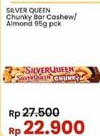 Promo Harga Silver Queen Chunky Bar Cashew, Almonds 95 gr - Indomaret