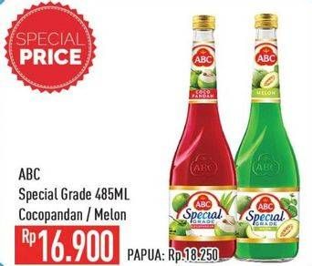 Promo Harga ABC Syrup Special Grade Coco Pandan, Melon 485 ml - Hypermart