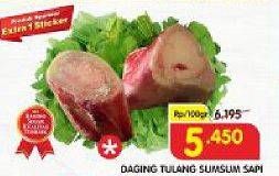 Promo Harga Tulang Sumsum Sapi per 100 gr - Superindo