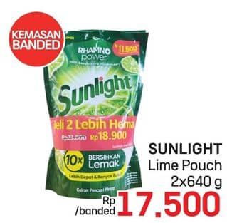 Promo Harga Sunlight Pencuci Piring Jeruk Nipis 100 640 ml - LotteMart