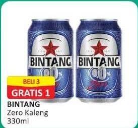 Promo Harga BINTANG Zero 330 ml - Alfamart