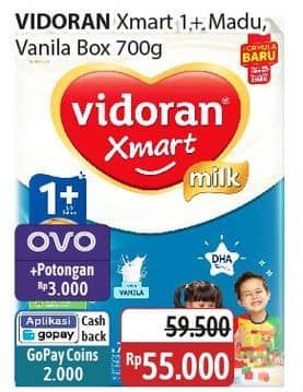 Promo Harga Vidoran Xmart 1+ Madu, Vanilla 725 gr - Alfamidi