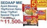 Promo Harga SEDAAP Mie Kuah Ayam Bawang, Kari Spesial 70 gr - Indomaret