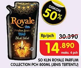 Promo Harga So Klin Royale Parfum Collection 800 ml - Superindo