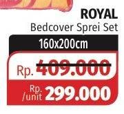 Promo Harga ROYAL Bed Cover Sprei 160 X 200 Cm  - Lotte Grosir