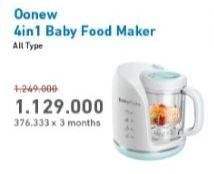 Promo Harga OONEW 4 in 1 Baby Food Processor All Variants  - Electronic City