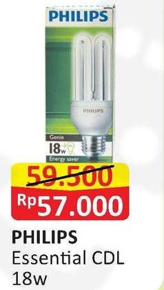 Promo Harga PHILIPS Lampu Essential Cool Daylight 18 Watt 1 pcs - Alfamart