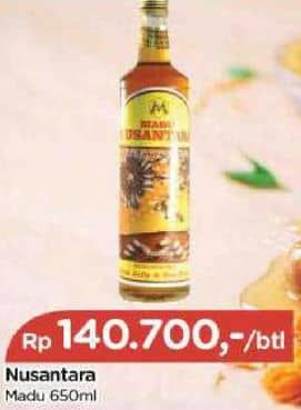 Promo Harga Madu Nusantara Madu 650 ml - TIP TOP