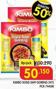 Promo Harga Kimbo Sosis Sapi Goreng 744 gr - Superindo