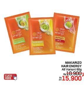 Promo Harga Makarizo Hair Energy Fibertherapy Hair & Scalp Creambath All Variants 60 gr - LotteMart