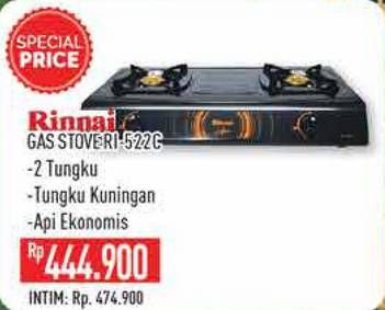 Promo Harga RINNAI RI 522C | Gas Stove  - Hypermart