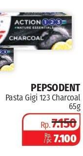 Promo Harga PEPSODENT Pasta Gigi Action 123 Charcoal 65 gr - Lotte Grosir