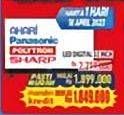 Promo Harga AKARI/PANASONIC/POLYTRON/SHARP LED Digital 32 Inch  - Hypermart