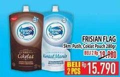 Promo Harga FRISIAN FLAG Susu Kental Manis Putih, Cokelat 280 gr - Hypermart