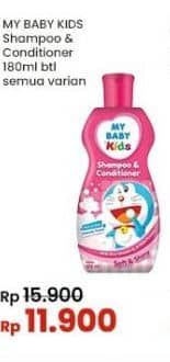 Promo Harga My Baby Kids Shampoo & Conditioner All Variants 180 ml - Indomaret
