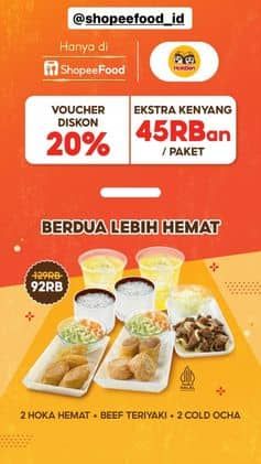 Promo Harga Berdua Lebih Hemat  - HokBen