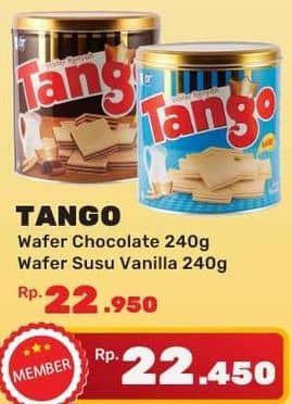 Promo Harga Tango Wafer Chocolate, Vanilla Milk 300 gr - Yogya