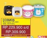Promo Harga COSMOS Rice Cooker CRJ 6601, CRJ 3306, 3301  - Yogya