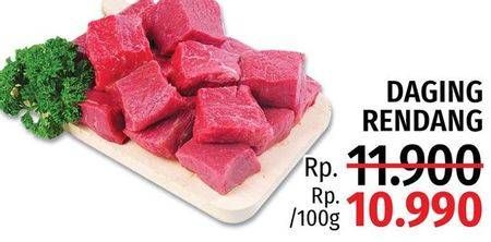 Promo Harga Daging Rendang Sapi per 100 gr - LotteMart