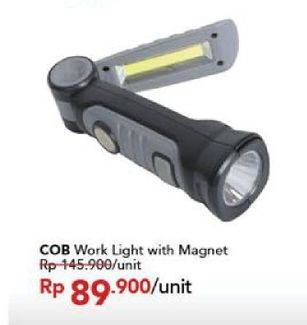 Promo Harga Cob Work Light With Magnet  - Carrefour