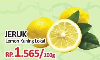 Promo Harga Jeruk Lemon Lokal per 100 gr - Yogya