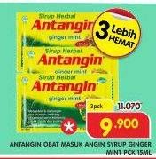Promo Harga ANTANGIN Obat Masuk Angin Ginger Mint per 3 sachet 15 ml - Superindo