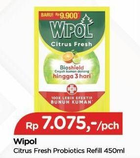 Promo Harga Wipol Bioshield Citrus Fresh 450 ml - TIP TOP
