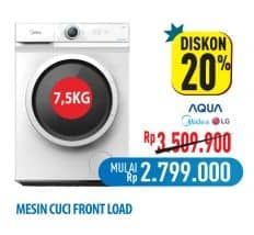 Promo Harga AQUA/MIDEA/LG Mesin Cuci Front Load  - Hypermart