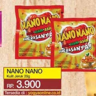 Promo Harga Nano Nano Candy Kulit Jeruk 5 pcs - Yogya