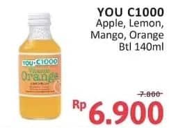 Promo Harga You C1000 Health Drink Vitamin Mango, Apple, Lemon, Orange 140 ml - Alfamidi